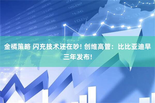 金橘策略 闪充技术还在吵! 创维高管：比比亚迪早三年发布!