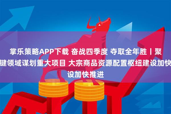 掌乐策略APP下载 奋战四季度 夺取全年胜丨聚焦关键领域谋划重大项目 大宗商品资源配置枢纽建设加快推进